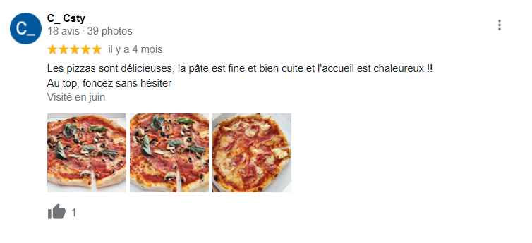 Avis Google sur la pizzeria Dolomites a Bordeaux sur sa cuisson